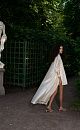 Satin Balloon Dress - BRUSNIKA. Women clothes