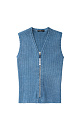 Knitted cotton vest - BRUSNIKA. Women clothes