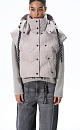 Down-filled vest with double stitching - BRUSNIKA. Women clothes