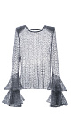 Jumper with flounces on the sleeves - BRUSNIKA. Women clothes