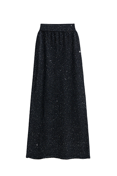 Cotton knit skirt with sequins - BRUSNIKA Women Clothes