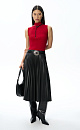 Faux leather pleated skirt - BRUSNIKA. Women clothes