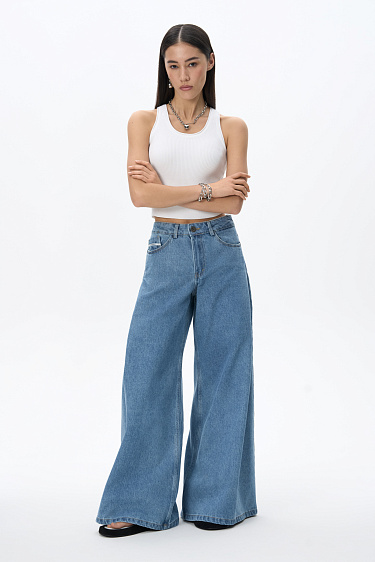 Flared jeans made from 100% cotton - BRUSNIKA Women Clothes