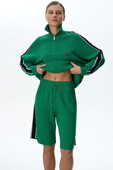 Shorts with stripes - BRUSNIKA Women Clothes
