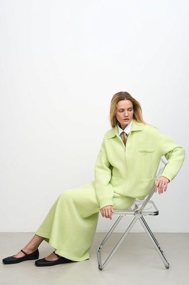 Wool maxi skirt - BRUSNIKA Women Clothes