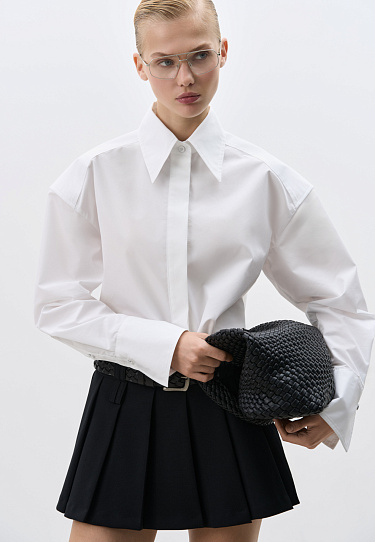Mini skirt with shorts - BRUSNIKA Women Clothes