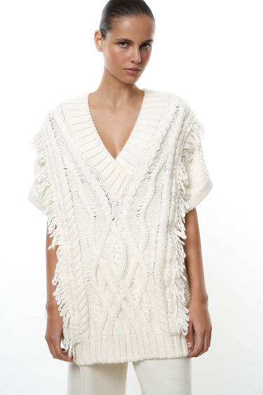 
Knitted alpaca vest - BRUSNIKA Women Clothes