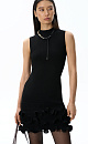 Mini dress with flounces - BRUSNIKA. Women clothes