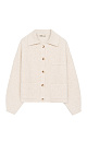 Buttoned knit bomber jacket - BRUSNIKA. Women clothes