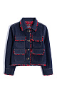 Denim jacket with fringe - BRUSNIKA. Women clothes