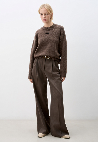 Palazzo Trousers - BRUSNIKA Women Clothes