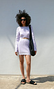 Cotton mini skirt - BRUSNIKA. Women clothes