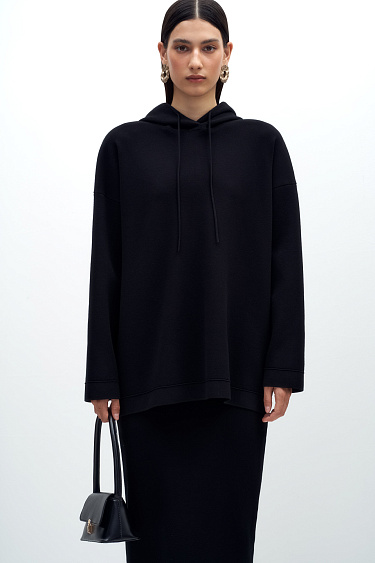 Knit jumper with hood - BRUSNIKA Women Clothes
