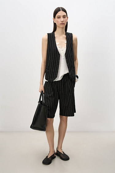 Striped linen suit - BRUSNIKA Women Clothes