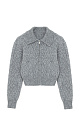 Zippered knit bomber jacket - BRUSNIKA. Women clothes