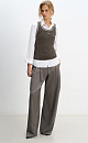 Striped Office Trousers - BRUSNIKA. Women clothes
