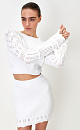 Long sleeve cotton top - BRUSNIKA. Women clothes
