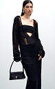 Grunge style knitted dress - BRUSNIKA. Women clothes