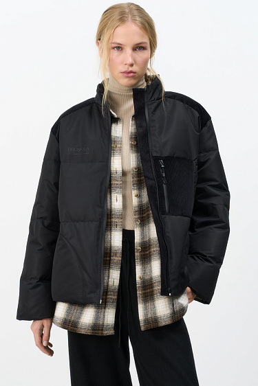 Down jacket with side pocket - BRUSNIKA Women Clothes