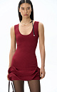 Mini dress with flounces - BRUSNIKA. Women clothes