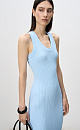 Viscose Midi Knitted Dress - BRUSNIKA. Women clothes