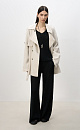 100% linen trench coat - BRUSNIKA. Women clothes