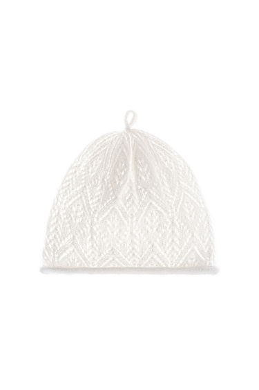 Openwork alpaca wool hat - BRUSNIKA Women Clothes