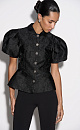 Jacquard jacket with a Basque - BRUSNIKA. Women clothes