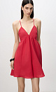 Mini dress made of 100% linen - BRUSNIKA. Women clothes