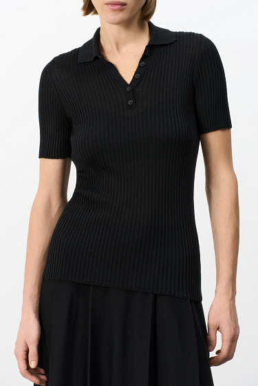 Knitted wool polo - BRUSNIKA Women Clothes