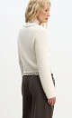 fox down cardigan with accent buttons - BRUSNIKA. Women clothes
