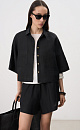 Cropped shirt with shorts - BRUSNIKA. Women clothes