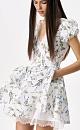 Floral Print Mini Dress - BRUSNIKA. Women clothes