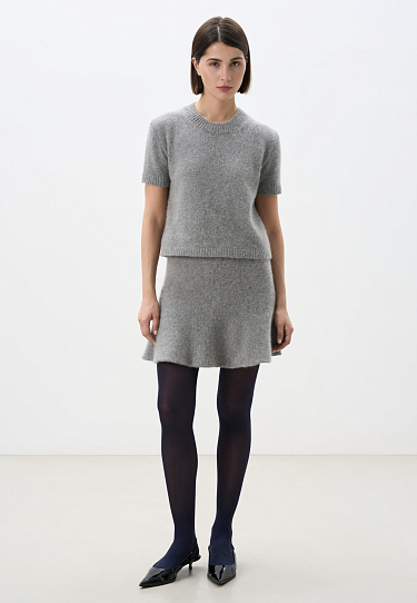Mini skirt made of fox fur - BRUSNIKA Women Clothes