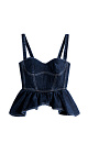 Denim corset with Basque - BRUSNIKA. Women clothes