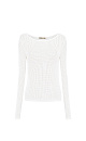 Organic cotton long sleeve top - BRUSNIKA. Women clothes