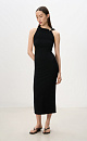 Dress with an open back and a decorative element - BRUSNIKA. Women clothes