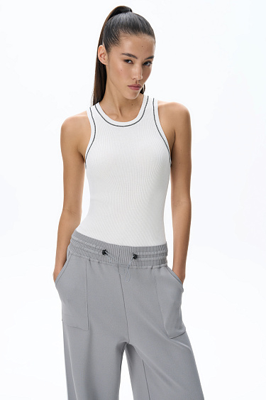 Ribbed knit bodysuit - BRUSNIKA Women Clothes