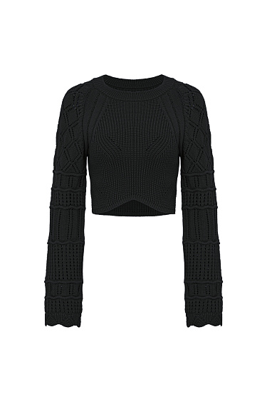 Long sleeve cotton top - BRUSNIKA Women Clothes