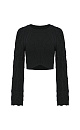 Long sleeve cotton top - BRUSNIKA. Women clothes