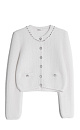 fox down cardigan with accent buttons - BRUSNIKA. Women clothes