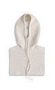 Rib-knit balaclava - BRUSNIKA. Women clothes