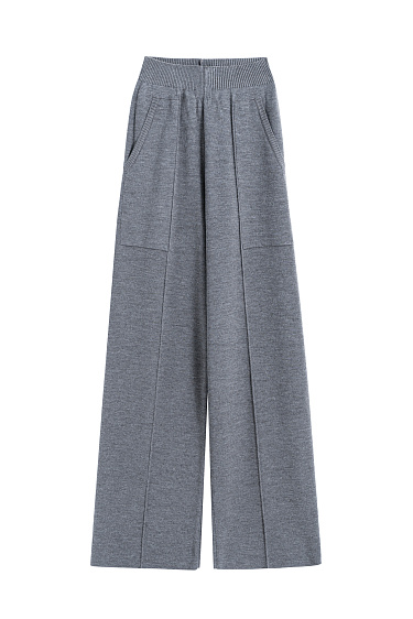 Straight-cut knitted trousers - BRUSNIKA Women Clothes