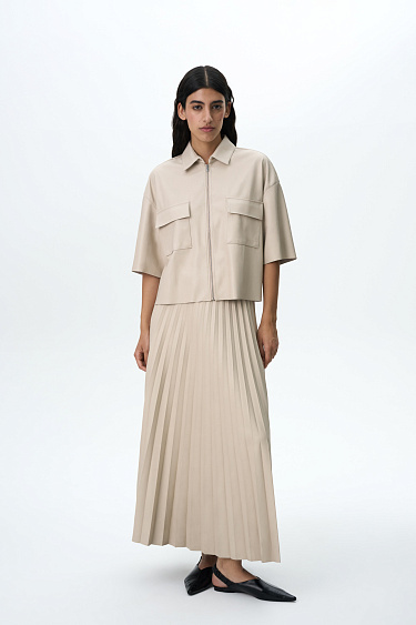 Pleated midi skirt - BRUSNIKA Women Clothes