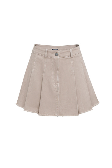 Pleated denim skirt - BRUSNIKA Women Clothes