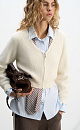 Zippered fox-fur cardigan - BRUSNIKA. Women clothes
