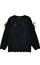 Jumper with lace up sleeves - BRUSNIKA. Women clothes