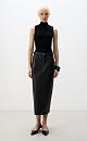Viscose top with a high collar - BRUSNIKA. Women clothes