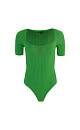 Square neck bodysuit - BRUSNIKA. Women clothes