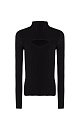 Knit turtleneck with cutout chest - BRUSNIKA. Women clothes